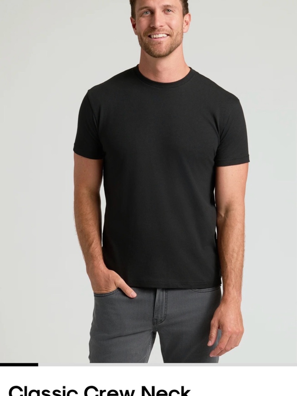 2 True Classic Black Crew Neck Short Sleeve T-Shirt - XXL